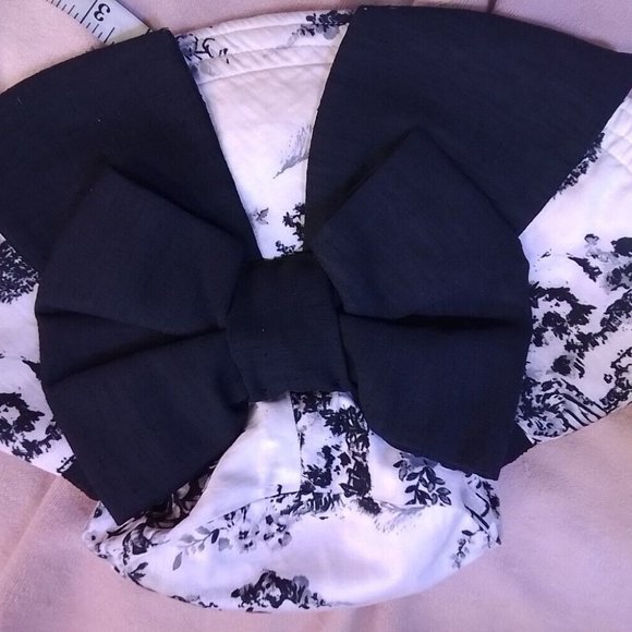 Lack And White Hat Large Rim Romantic 1900 Century Sean One Of A Kind H - Picture 12 of 16